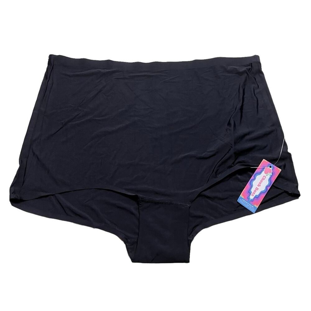 Cheek Boss Boyshort Panty Black Size 4XL